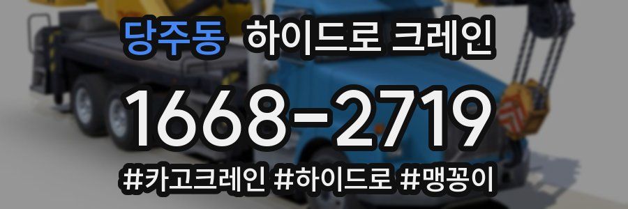 당주동 하이드로 크레인