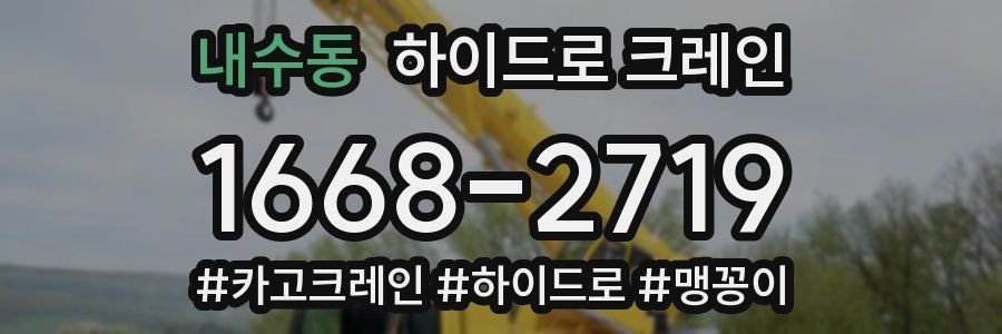 내수동 하이드로 크레인