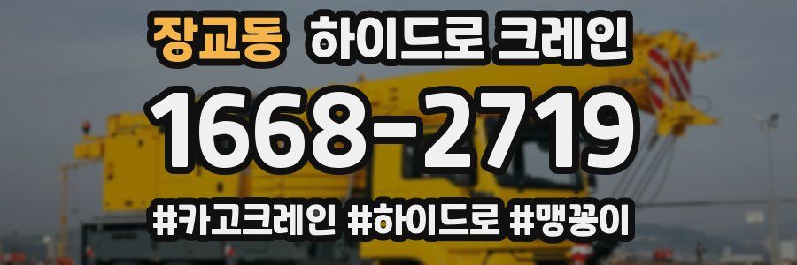 장교동 하이드로 크레인