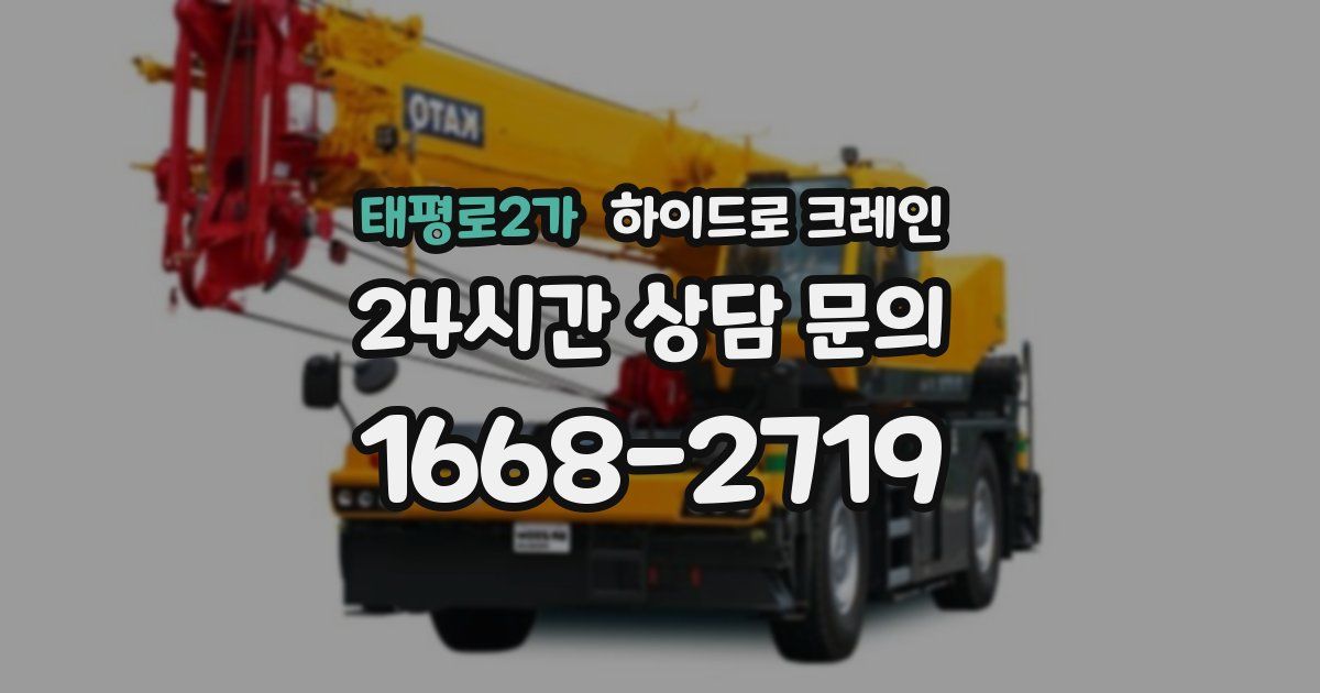 태평로2가 하이드로 크레인