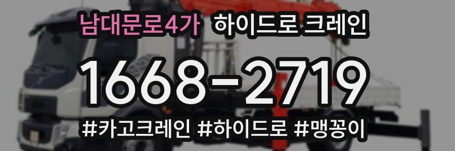 남대문로4가 하이드로 크레인