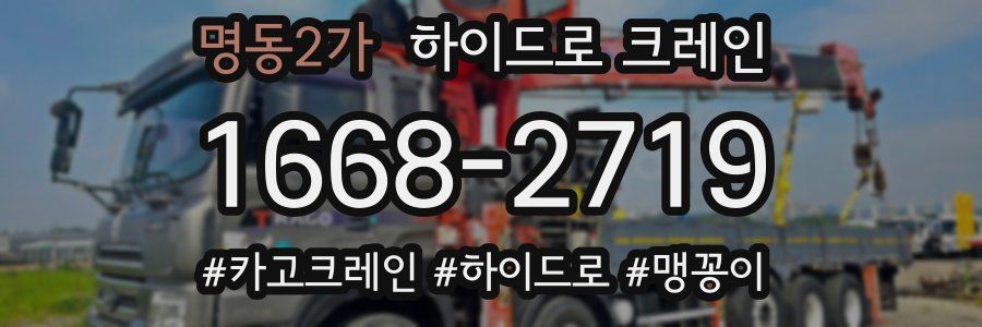 명동2가 하이드로 크레인