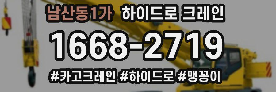 남산동1가 하이드로 크레인