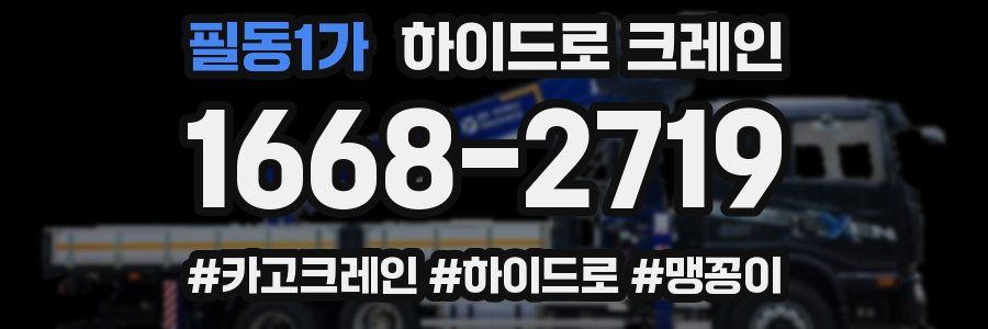 필동1가 하이드로 크레인