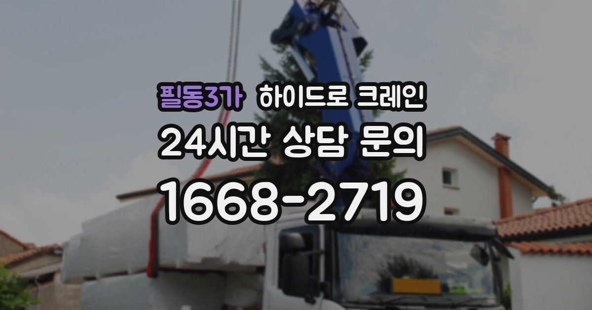 필동3가 하이드로 크레인