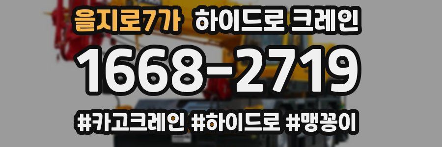을지로7가 하이드로 크레인