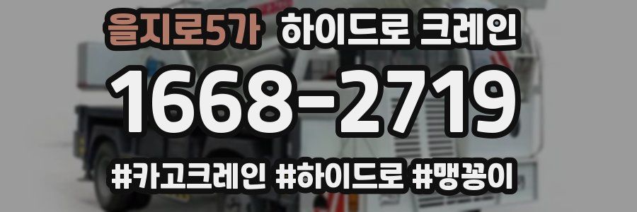 을지로5가 하이드로 크레인