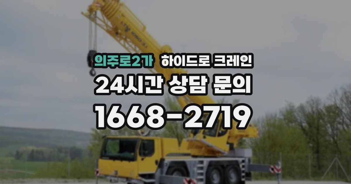 의주로2가 하이드로 크레인