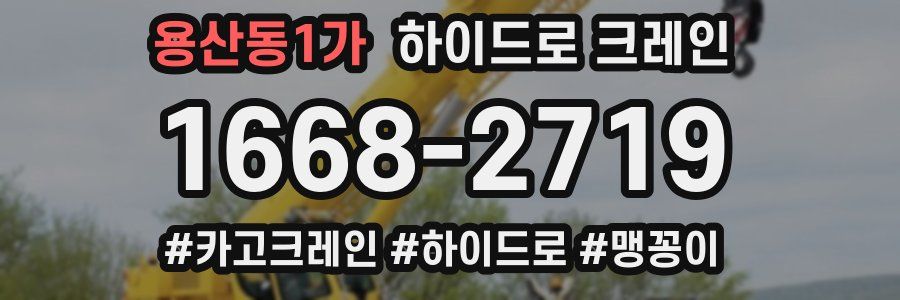 용산동1가 하이드로 크레인