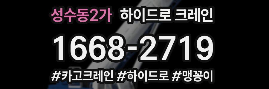 성수동2가 하이드로 크레인