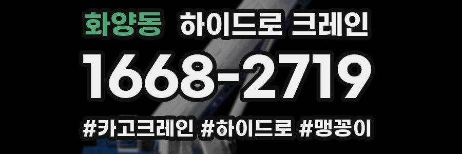 화양동 하이드로 크레인