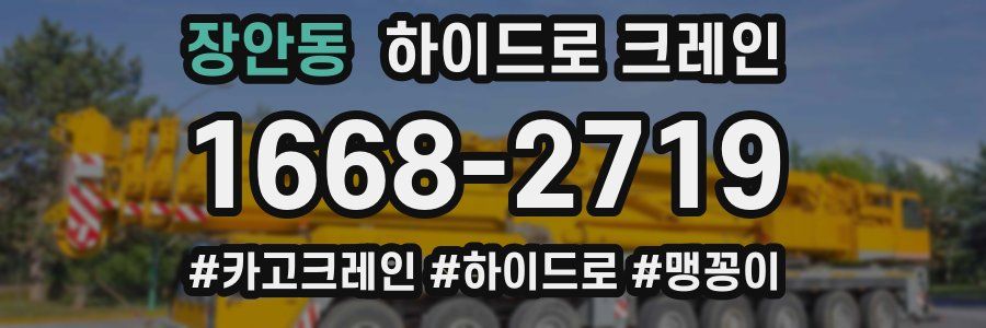장안동 하이드로 크레인
