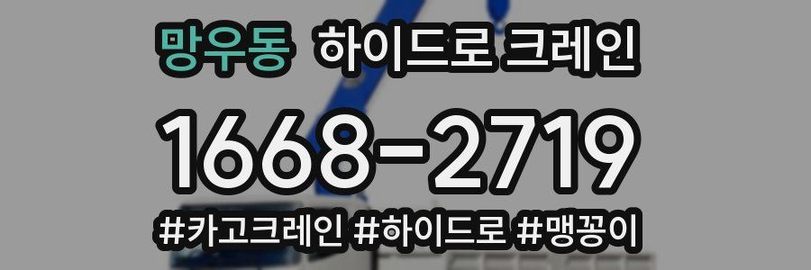 망우동 하이드로 크레인