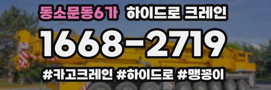 동소문동6가 하이드로 크레인