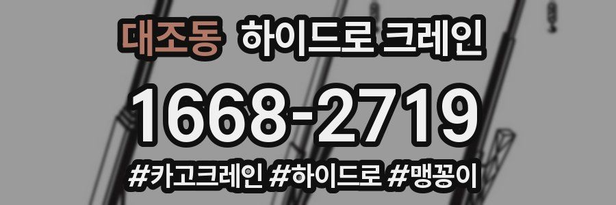 대조동 하이드로 크레인