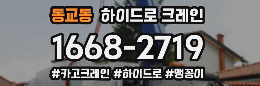 동교동 하이드로 크레인
