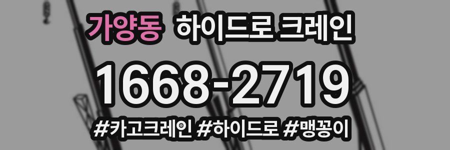 가양동 하이드로 크레인