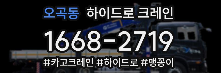 오곡동 하이드로 크레인