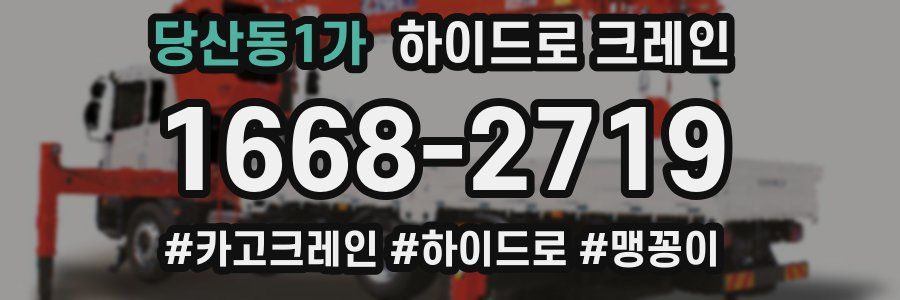 당산동1가 하이드로 크레인