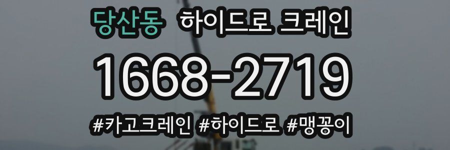 당산동 하이드로 크레인