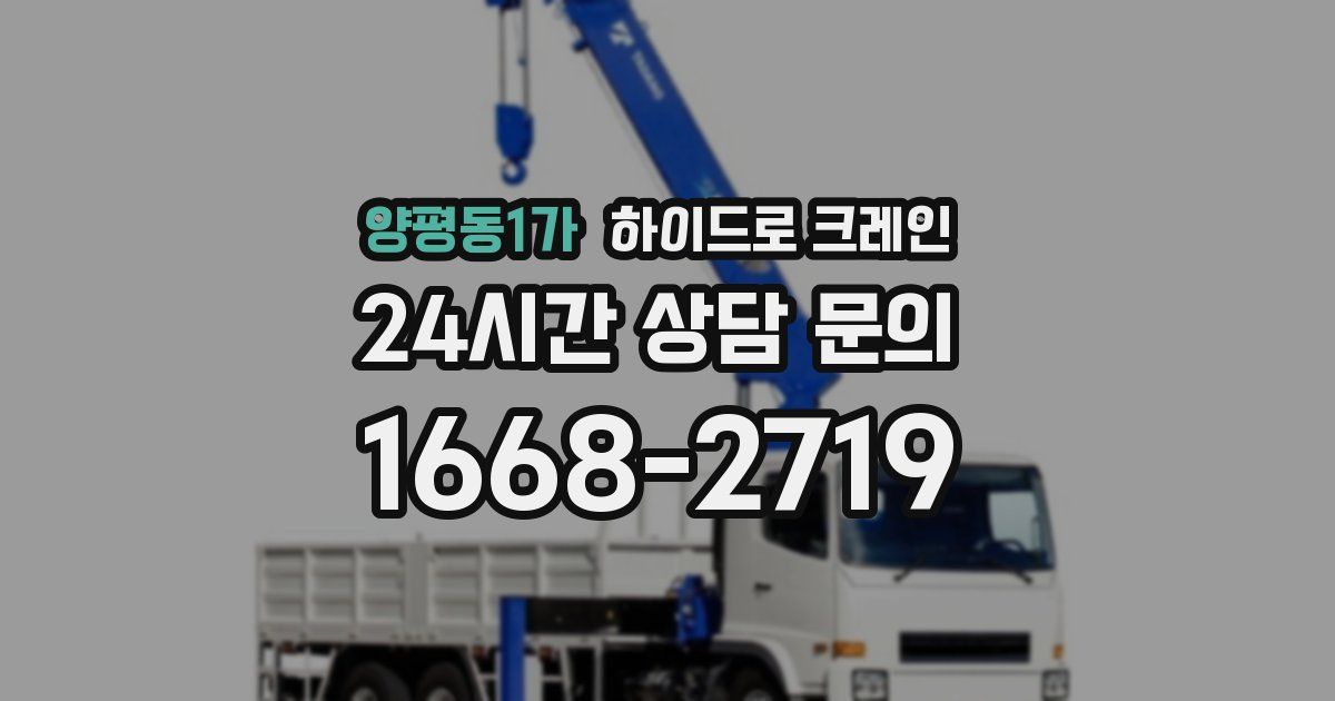 양평동1가 하이드로 크레인