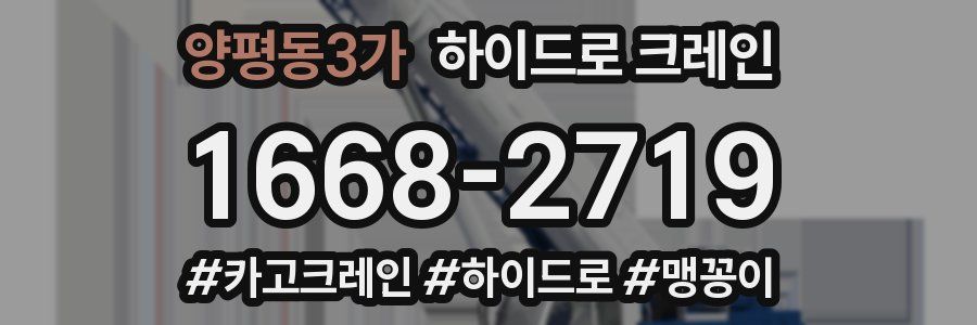 양평동3가 하이드로 크레인