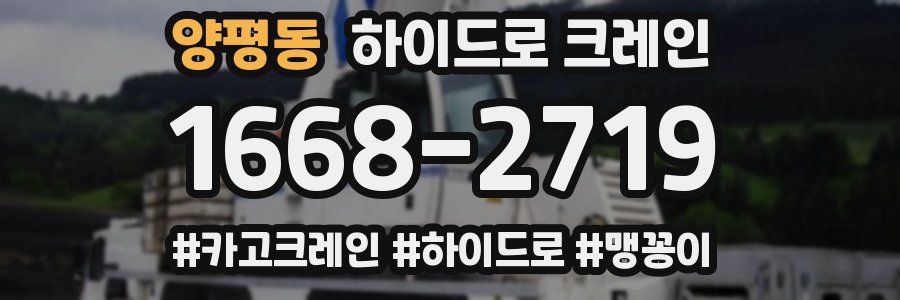 양평동 하이드로 크레인