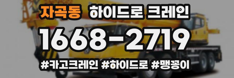 자곡동 하이드로 크레인