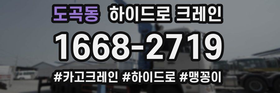 도곡동 하이드로 크레인