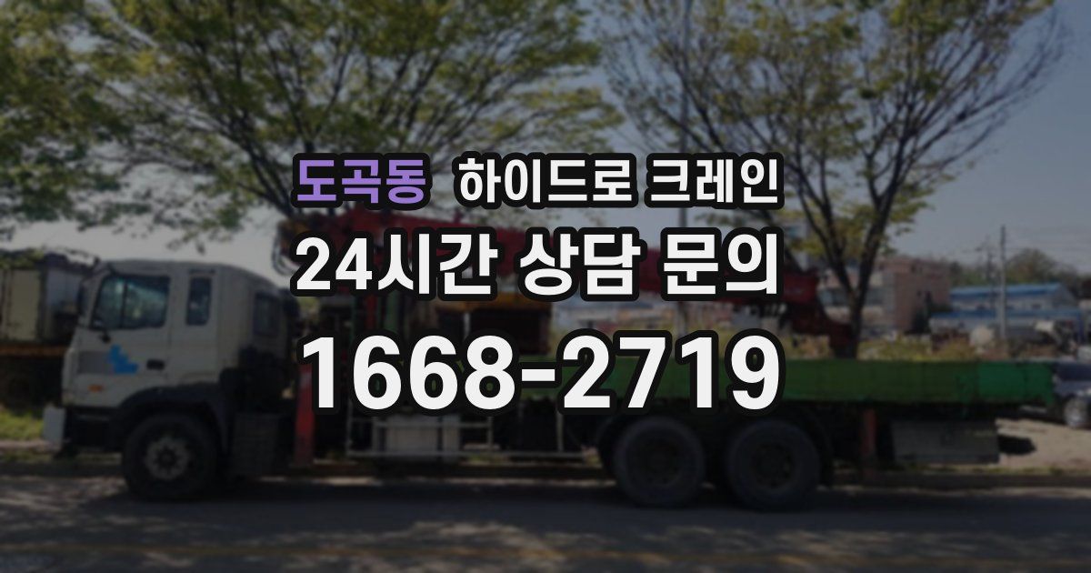 도곡동 하이드로 크레인