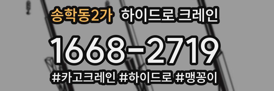 송학동2가 하이드로 크레인