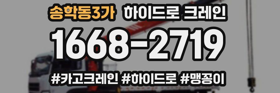송학동3가 하이드로 크레인