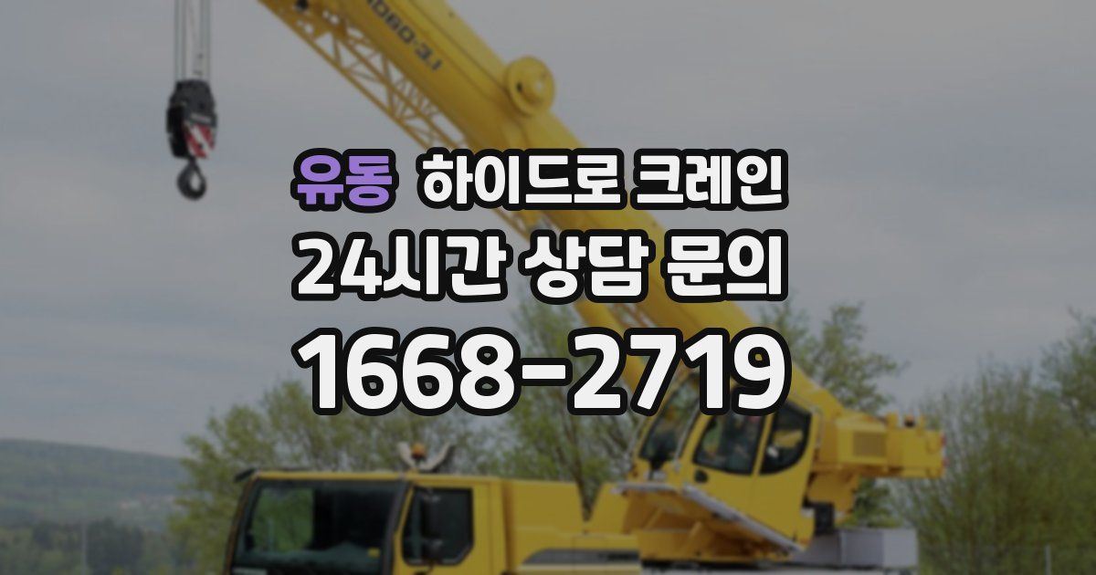 유동 하이드로 크레인