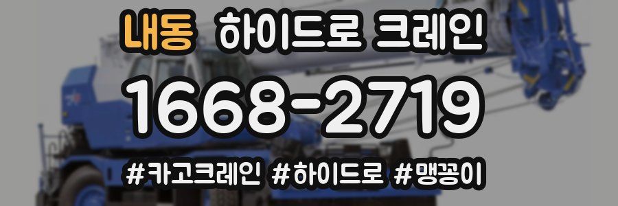 내동 하이드로 크레인