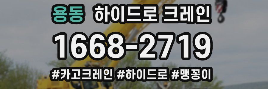용동 하이드로 크레인