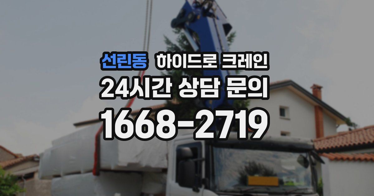 선린동 하이드로 크레인