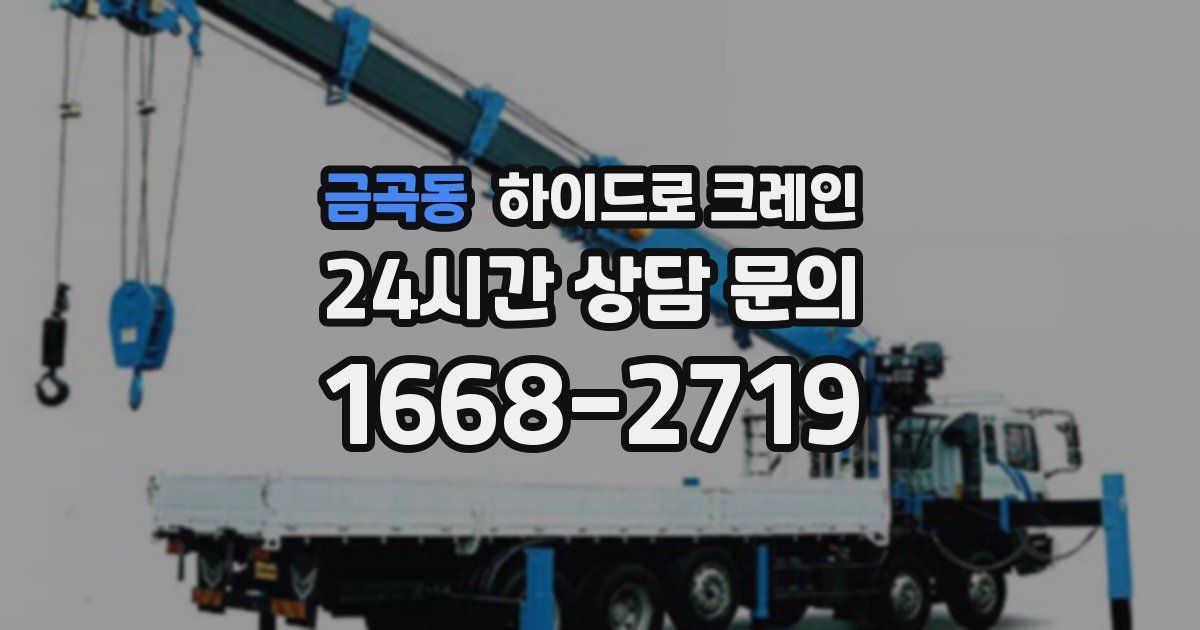 금곡동 하이드로 크레인