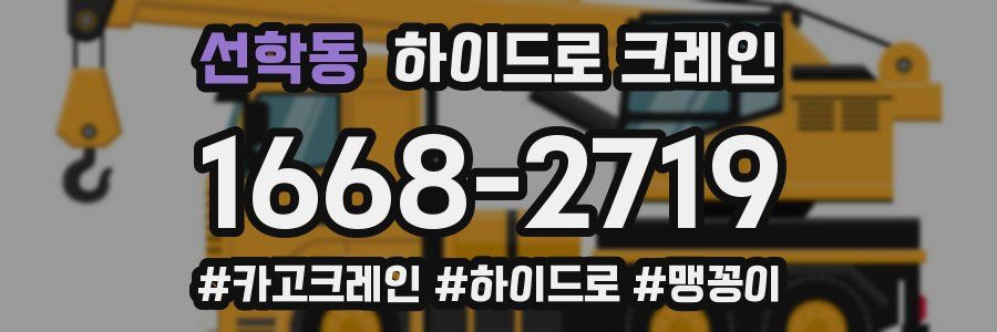 선학동 하이드로 크레인