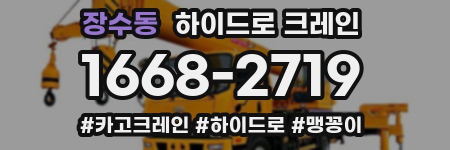장수동 하이드로 크레인