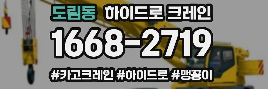 도림동 하이드로 크레인