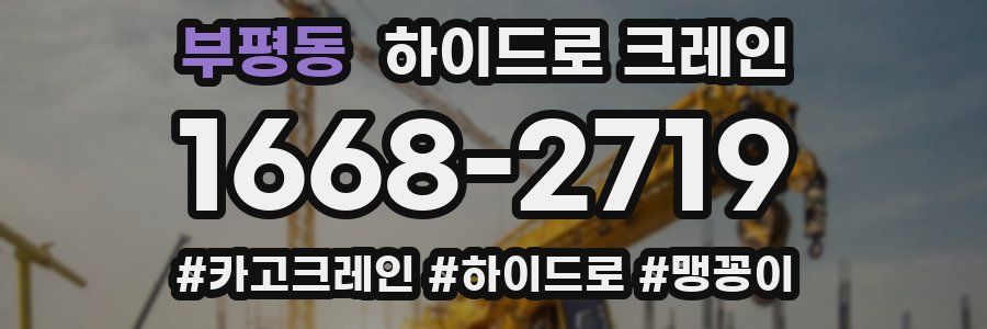 부평동 하이드로 크레인