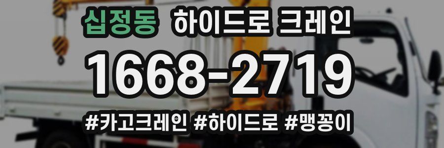 십정동 하이드로 크레인