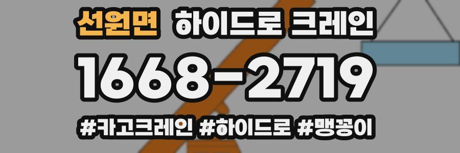 선원면 하이드로 크레인