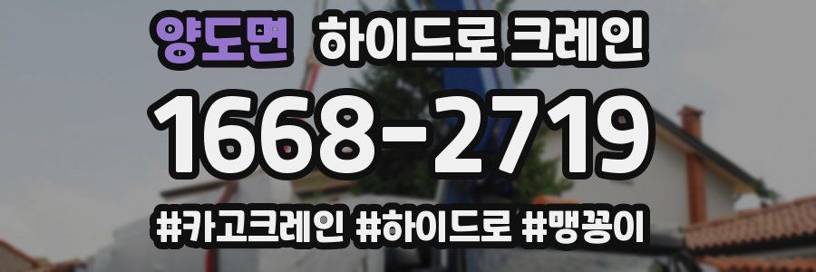 양도면 하이드로 크레인