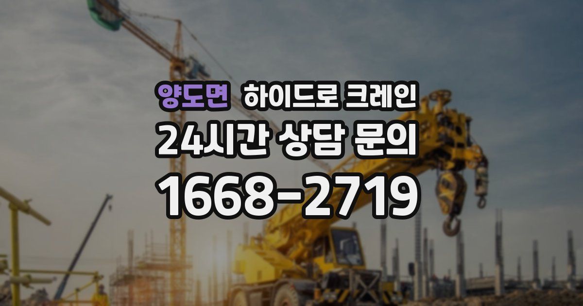 양도면 하이드로 크레인