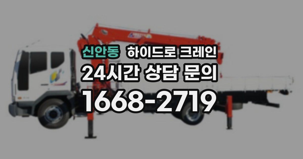 신안동 하이드로 크레인