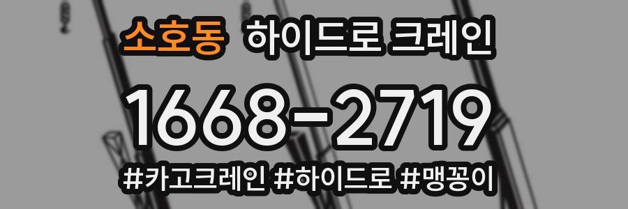 소호동 하이드로 크레인