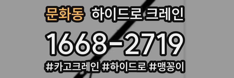 문화동 하이드로 크레인