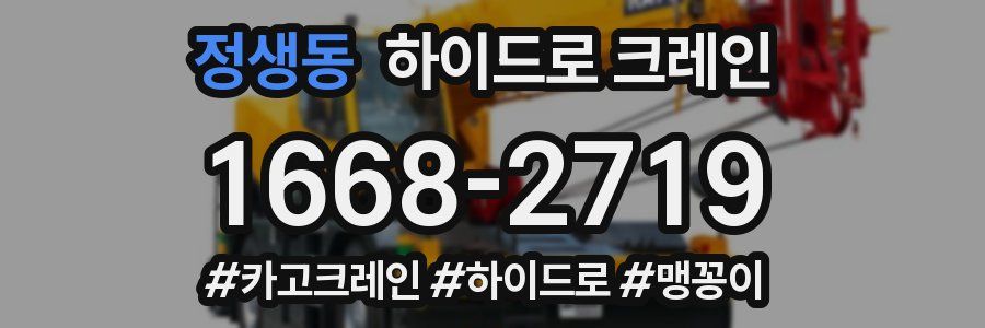 정생동 하이드로 크레인