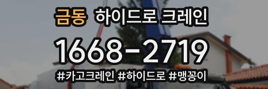 금동 하이드로 크레인